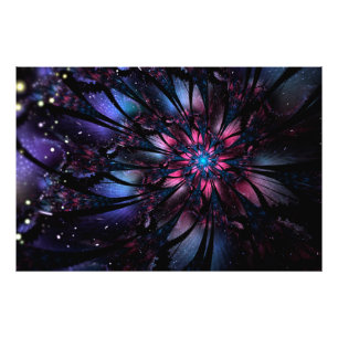 Abstraktes Fraktal Blume Design. Fotodruck