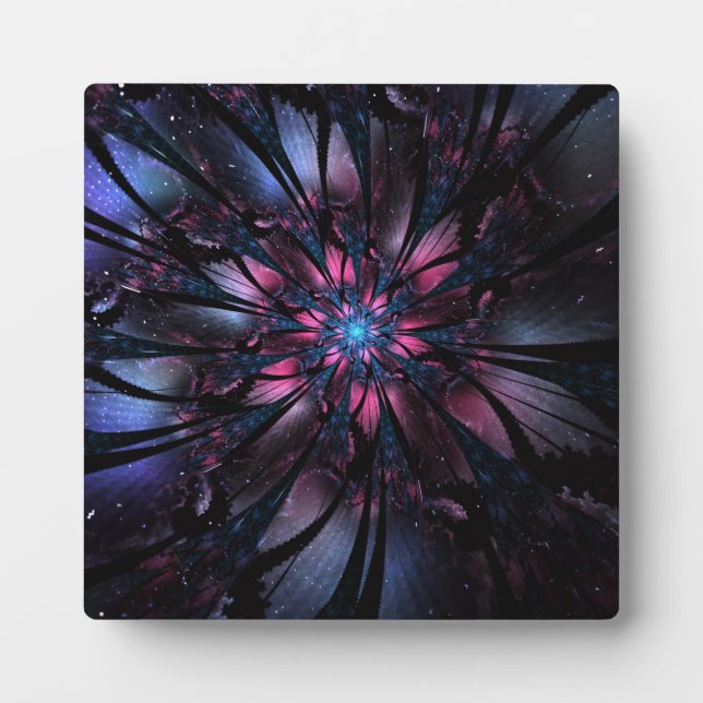 Abstraktes Fraktal Blume Design. Fotoplatte (Vorderseite)