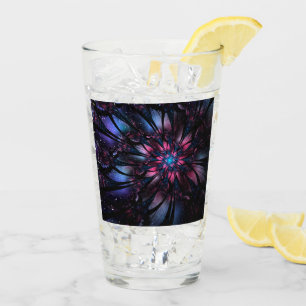 Abstraktes Fraktal Blume Design. Glas