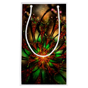Abstraktes Fraktal Blume Design. Kleine Geschenktüte
