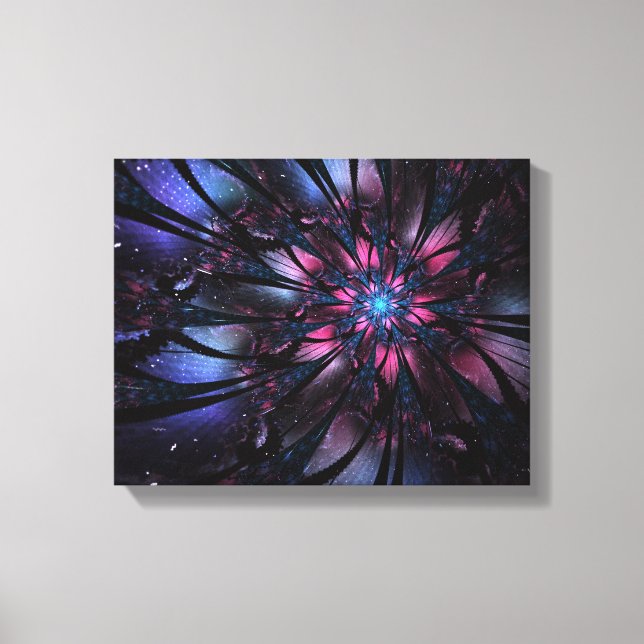 Abstraktes Fraktal Blume Design. Leinwanddruck (Vorderseite)