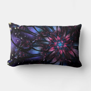 Abstraktes Fraktal Blume Design. Lendenkissen