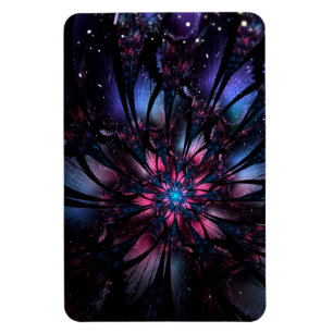 Abstraktes Fraktal Blume Design. Magnet