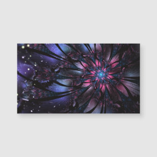 Abstraktes Fraktal Blume Design. Magnetkarte