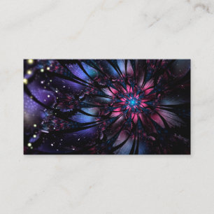 Abstraktes Fraktal Blume Design. Rabattkarte