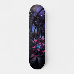 Abstraktes Fraktal Blume Design. Skateboard