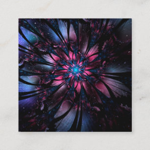 Abstraktes Fraktal Blume Design. Treuekarte