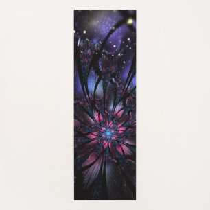 Abstraktes Fraktal Blume Design. Yogamatte