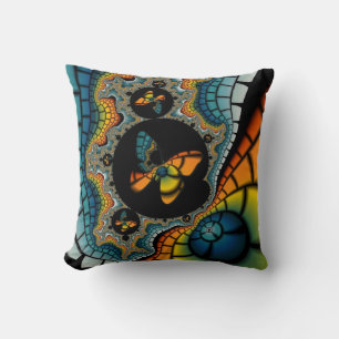 abstraktes Fraktal Butterfly Kakoon Kissen