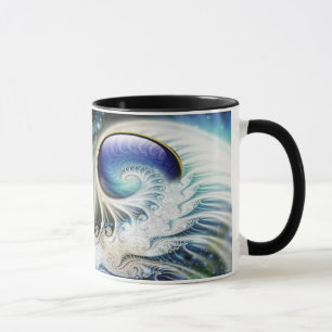 Abstraktes Fraktal Fantasie Tasse