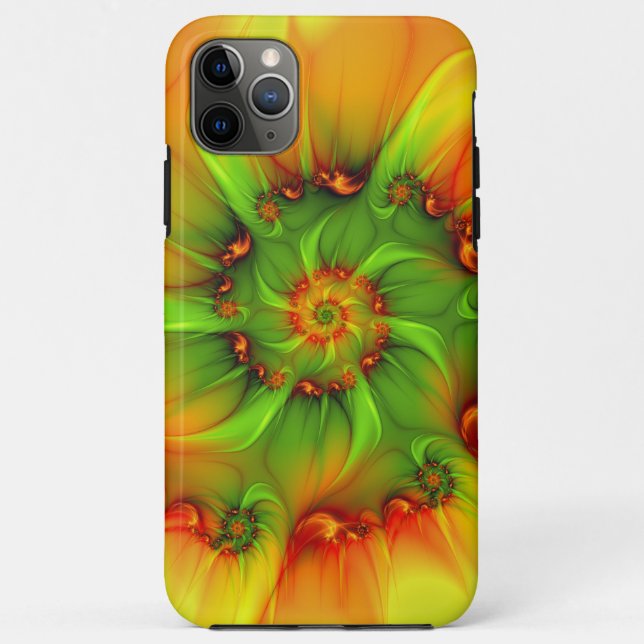 Abstraktes Fraktal im Sommer grün Case-Mate iPhone Hülle (Rückseite)
