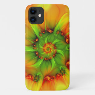 Abstraktes Fraktal im Sommer grün Case-Mate iPhone Hülle