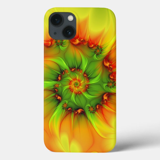 Abstraktes Fraktal im Sommer grün Case-Mate iPhone Hülle (Rückseite)