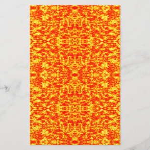 Abstraktes Fraktal in Rot und Orange Briefpapier