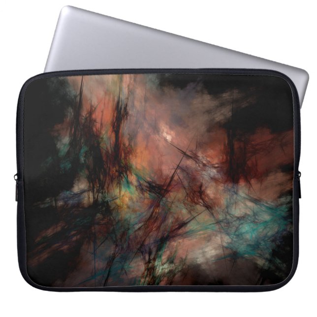 Abstraktes Fraktal Laptopschutzhülle (Vorderseite)