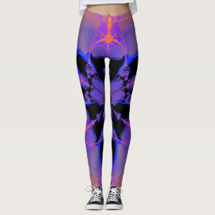 Abstraktes Fraktal Muster Leggings