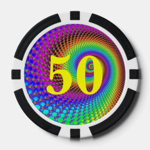 Abstraktes Fraktal Pokerchips