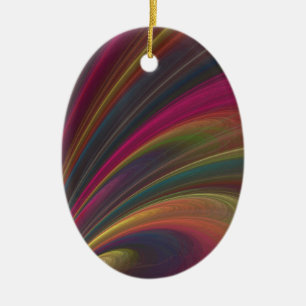 Abstraktes Fraktal Rainbow Ornament