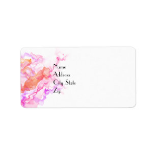 Abstraktes Fraktal rauchen Adressaufkleber