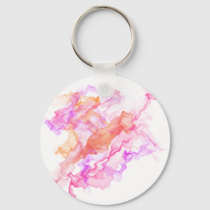 Abstraktes Fraktal rauchen Schlüsselanhänger