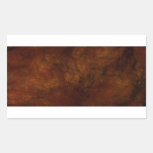 Abstraktes Fraktal-Rectangle-Aufkleber aus Rotem M Rechteckiger Aufkleber