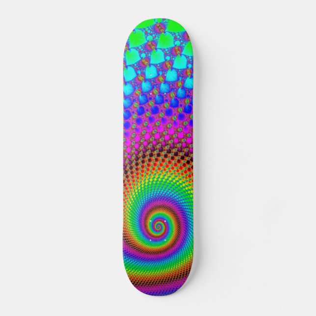 Abstraktes Fraktal Skateboard (Vorderseite)