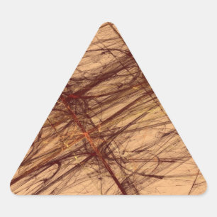 Abstraktes Fraktal-Triangle-Aufkleber Dreieckiger Aufkleber
