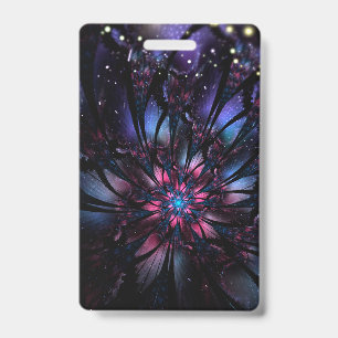 Abstraktes fraktales Blumendesign. Ausweis