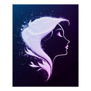 Abstraktes Frauenportrait Poster