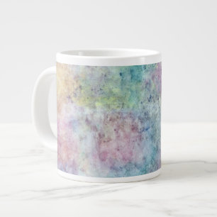 abstraktes Freihandzeichnen mit Wasserfarbe Jumbo-Tasse