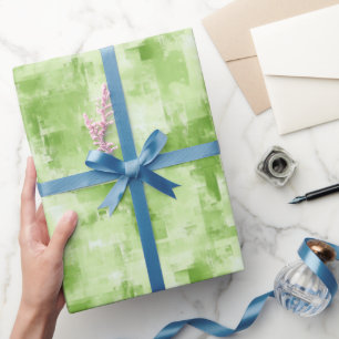 Abstraktes Frühling Grün Geschenkpapier