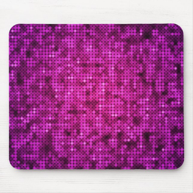 Abstraktes funkelndes Disco-Design Mousepad (Vorne)