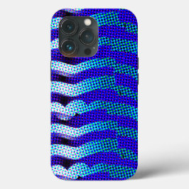 Abstraktes Funky Wave Muster farbenfroh blau grün Case-Mate iPhone Hülle