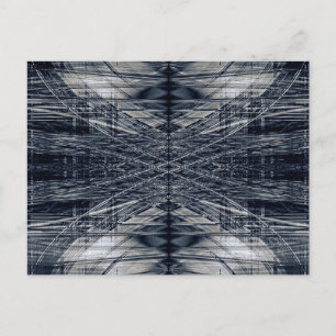 Abstraktes futuristisches Muster Postkarte