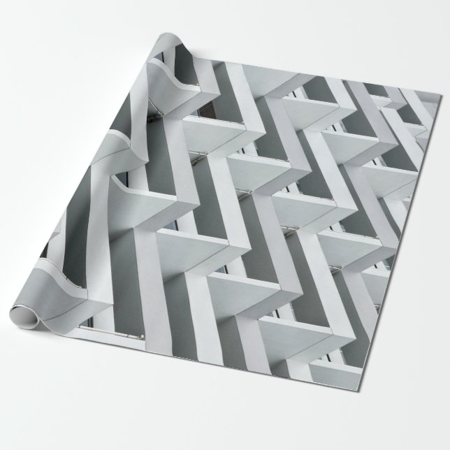 Abstraktes Gebäude Geschenkpapier (Ungerollt)