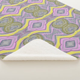 Abstraktes Gelb Sherpadecke