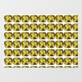 Abstraktes Gelbmuster Fensteraufkleber