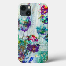 Abstraktes Gemälde aus Hummingvogelgarten