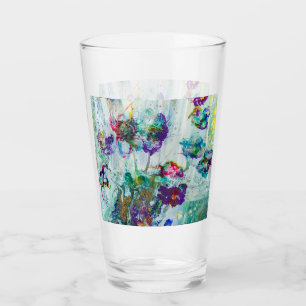 Abstraktes Gemälde aus Hummingvogelgarten Glas