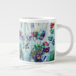 Abstraktes Gemälde aus Hummingvogelgarten Jumbo-Tasse