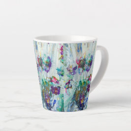 Abstraktes Gemälde aus Hummingvogelgarten Milchtasse