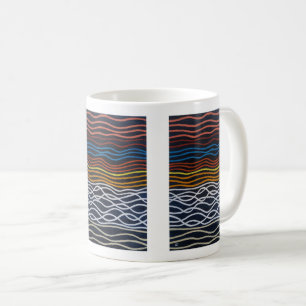 Abstraktes Gemälde der Strandpromenade von Alfred Kaffeetasse