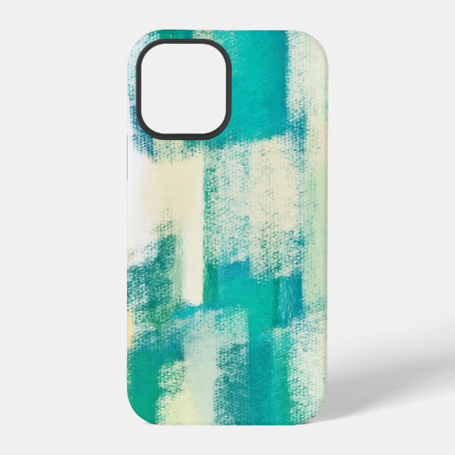 Abstraktes Gemälde | Dynamische Farben iPhone Hülle (Rückseite)
