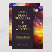 Abstraktes Gemälde mit farbenfroher Luft. Hochzeit