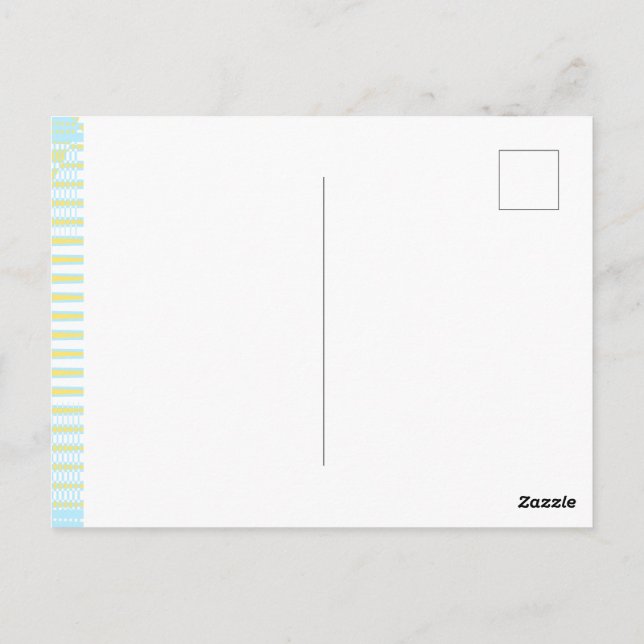 Abstraktes Gemälde Regenbogenfarben  Postkarte (Rückseite)