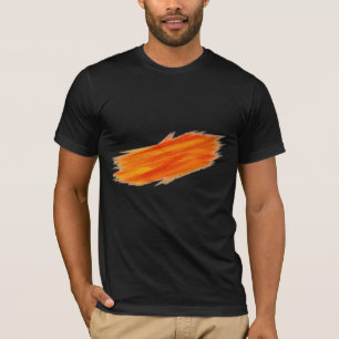 Abstraktes Gemälde   Retro Orange T-Shirt