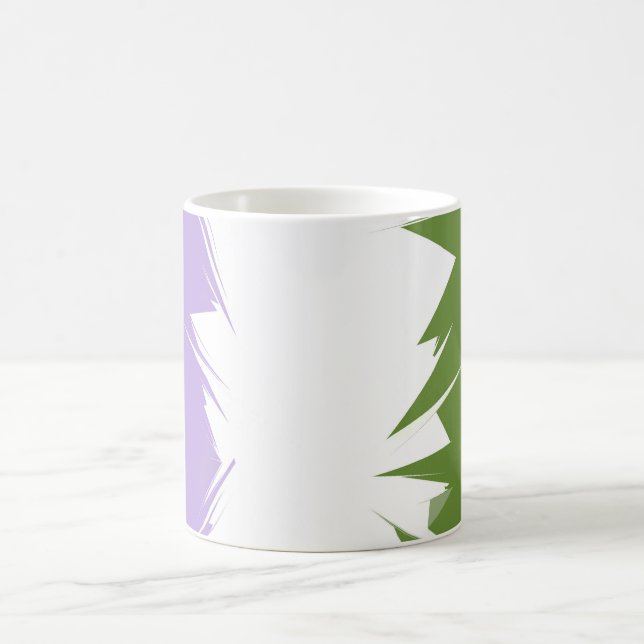 Abstraktes Genderqueer-Stolperflagge Kaffeetasse (Mittel)