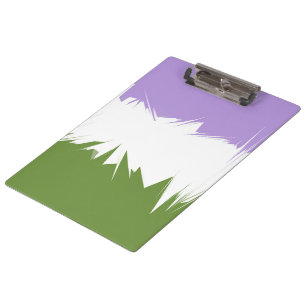 Abstraktes Genderqueer-Stolperflagge Klemmbrett