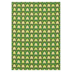 Abstraktes geometrisch grünes Texturblatt Tischdecke
