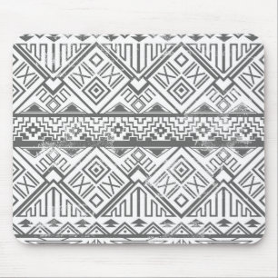 Abstraktes geometrisches Aztekenmuster 2 Mousepad